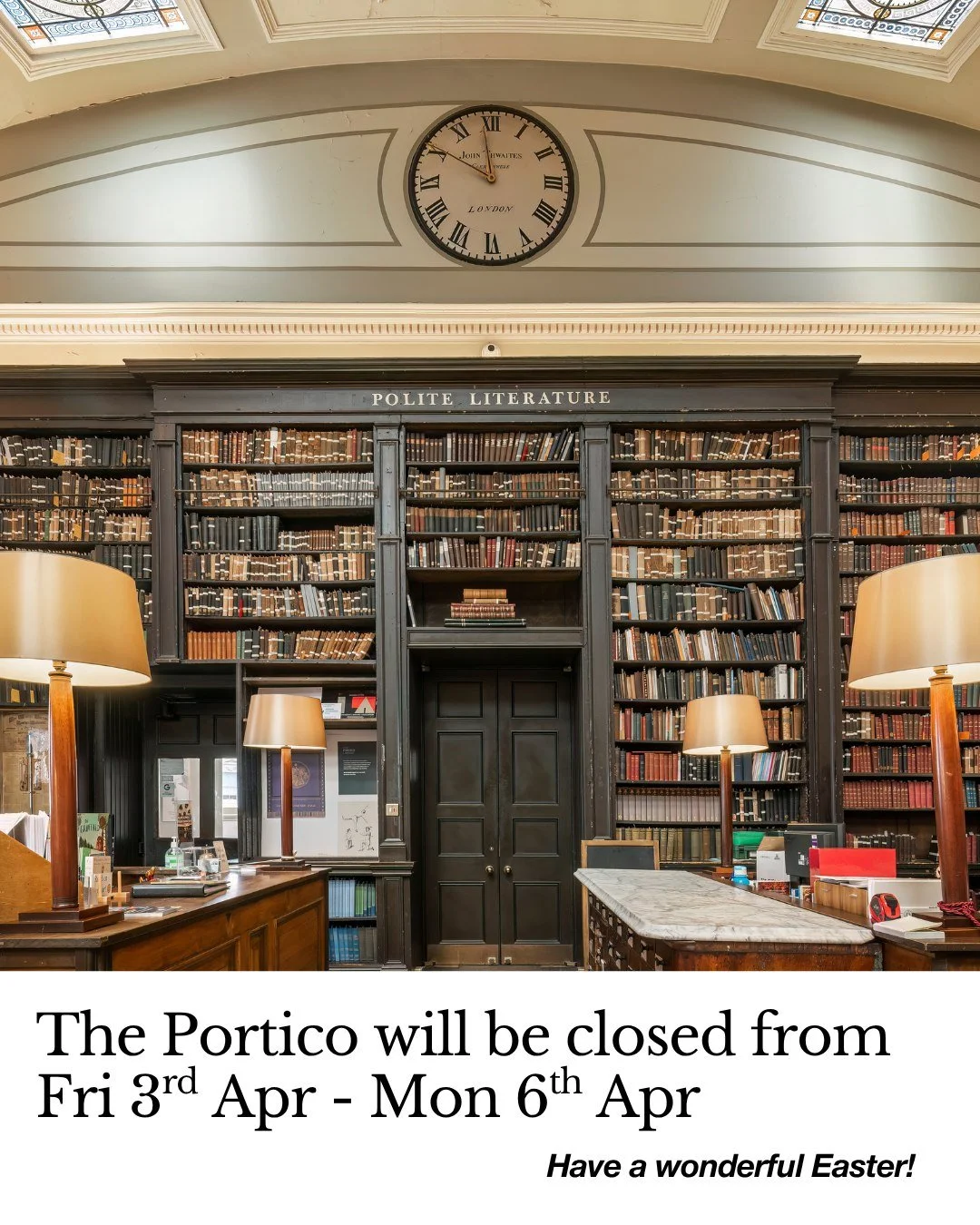 A polite note to say we'll be closed for Easter from Friday - Monday.

We apologise for any inconvenience and hope everyone has a wonderful few days.