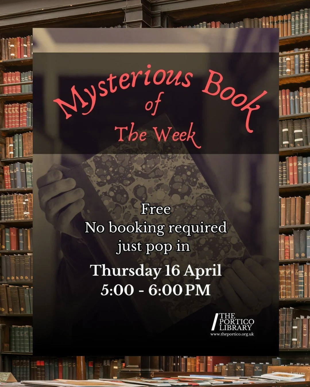 Next Thursday, we invite you to our first-ever 'Mysterious Book of the Week'...

The relaxed event will offer the rare chance to explore, hold, and dive a little deeper into a selection of mysterious books chosen from our 25,000-strong historic colle