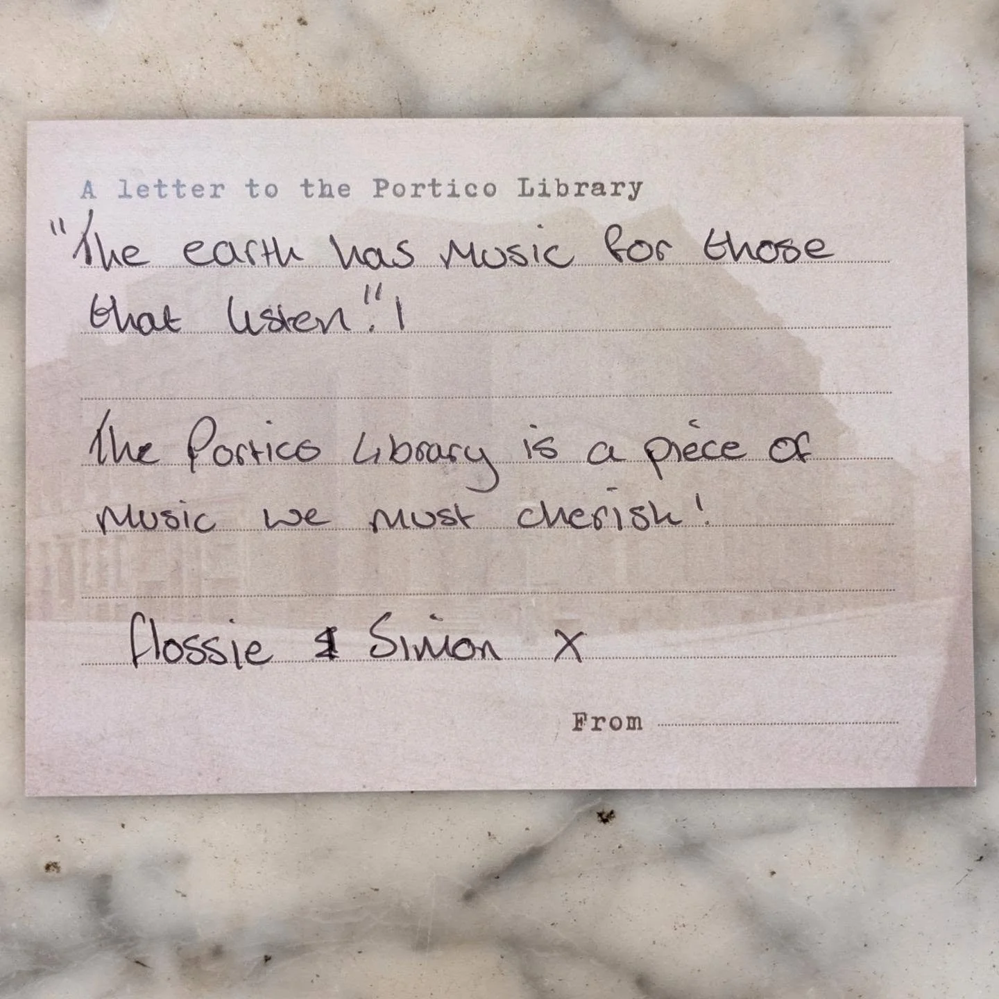 ❤️ We've been completely blown away by the responses to our time capsule project...

As part of our latest exhibition, Everything and Nothing: What makes a 220-year-old library?, we've been inviting visitors to share their memories of the building, a