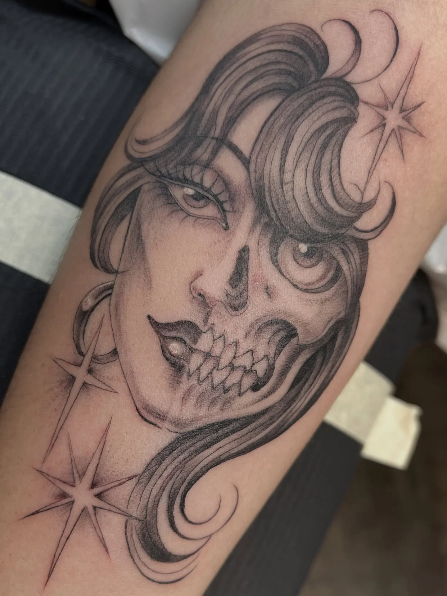 Thank you for getting tattooed @softnddirty! It was a treat to meet your angelface!