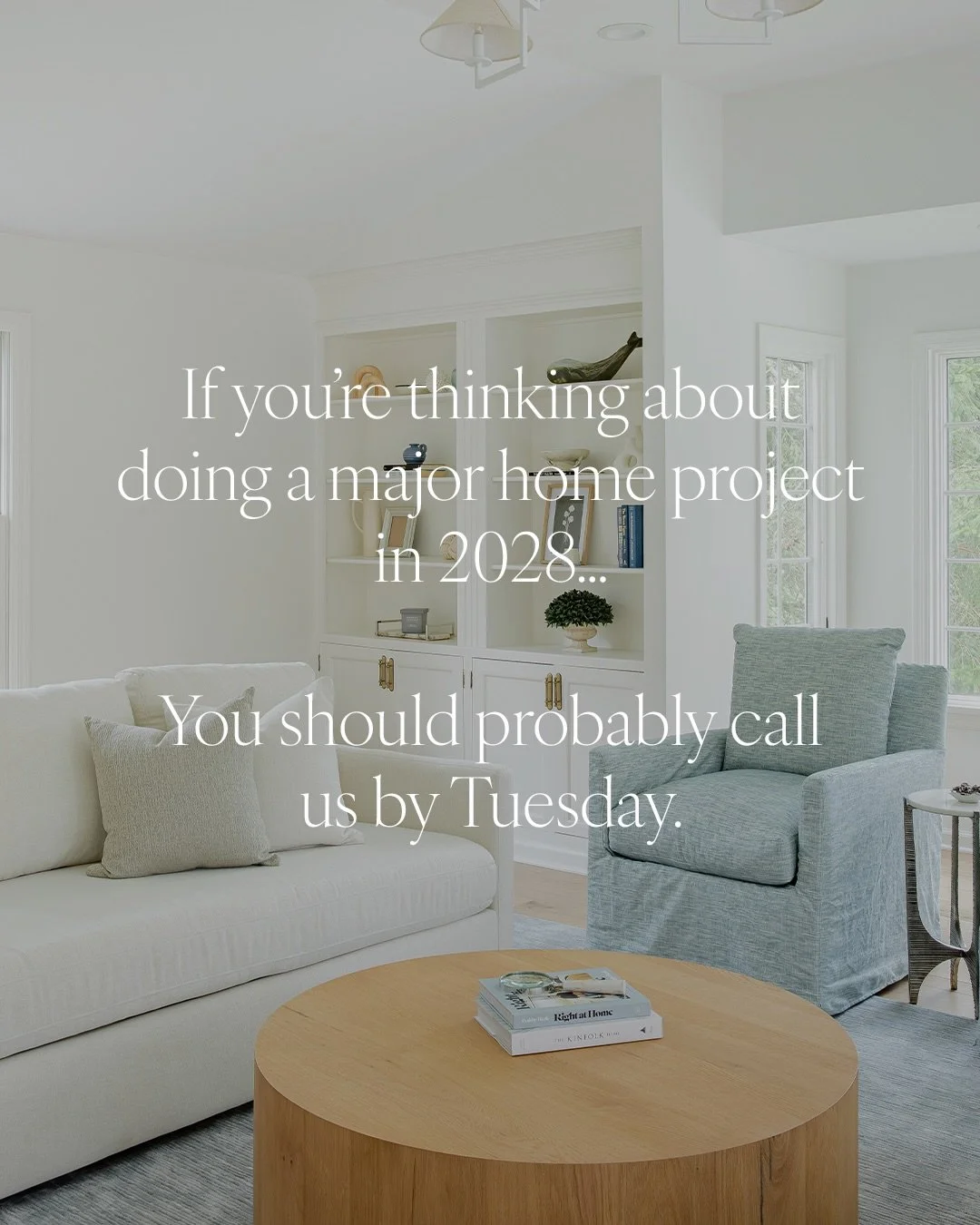 2028 sounds far away until architecture, engineering, permits, builder schedules, custom millwork, lighting plans, tile selections, slab sourcing, furnishings, and the inevitable &ldquo;can we move that wall?&rdquo; conversation all enter the chat.

