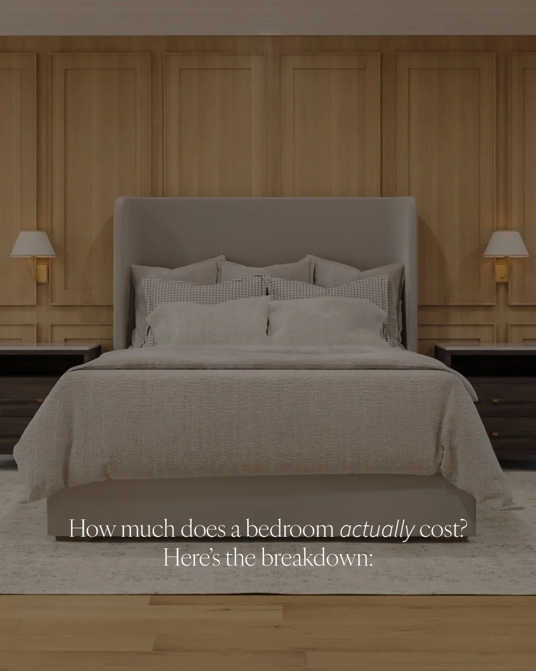 Everyone loves a good &ldquo;before and after&rdquo; (and like, me too).

Very few people ask about the budget that got it there.

A beautiful room isn&rsquo;t just a bed, a rug and a couple of nightstands. It&rsquo;s hundreds of decisions, dozens of