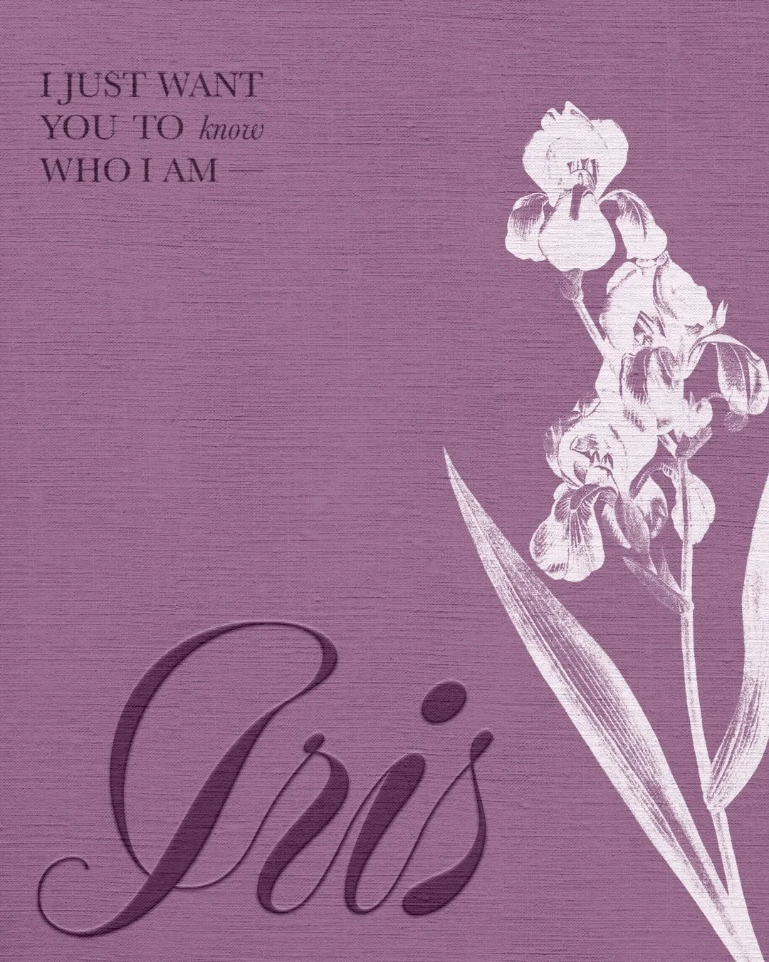 today&rsquo;s one of those days where I miss ideating and conceptualizing covers for print &amp; also where I&rsquo;m missing having someone to talk to about it.

Iris came on this morning and I had a vision 🪻🖤