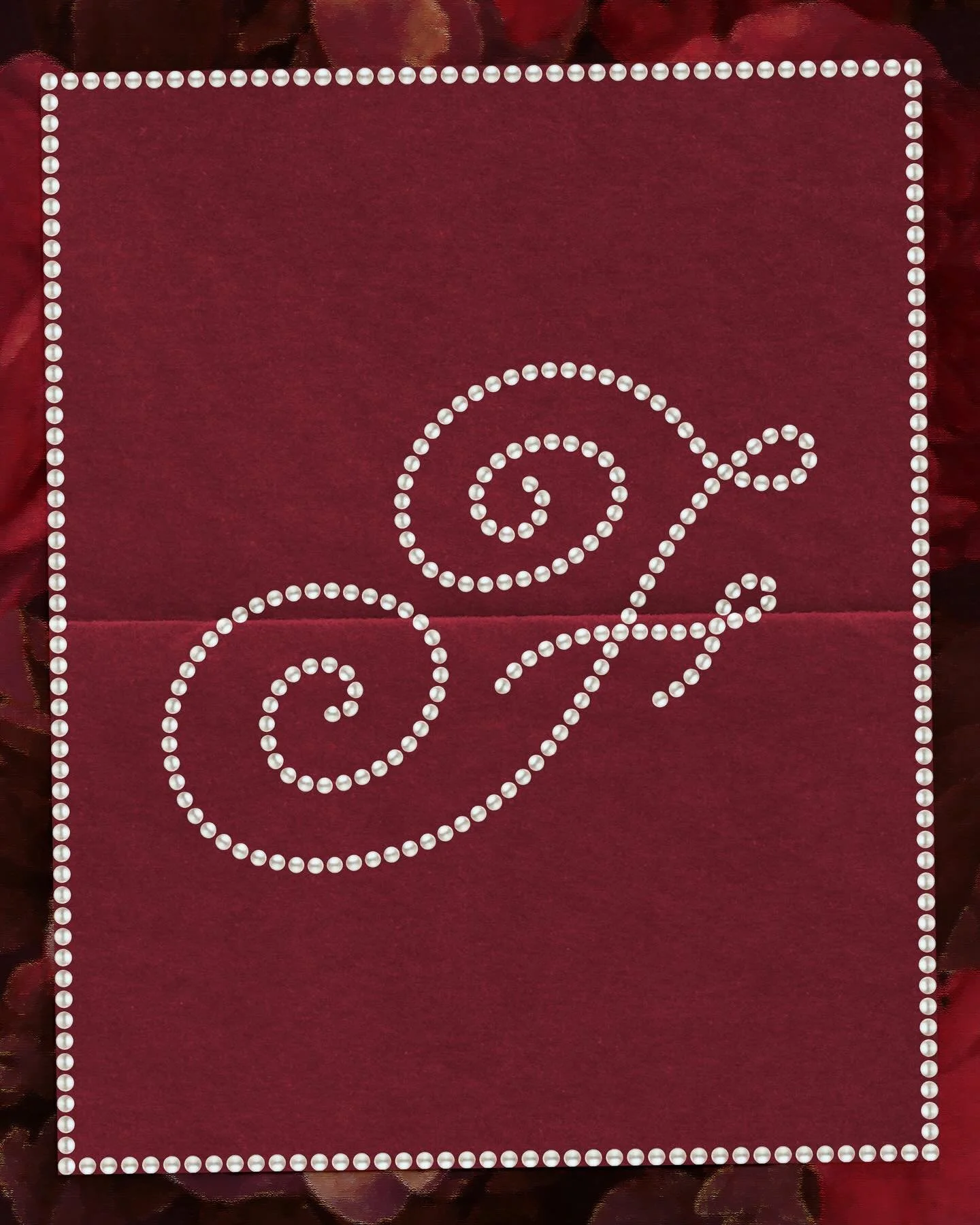 F is for February
&mdash;type study with pearls