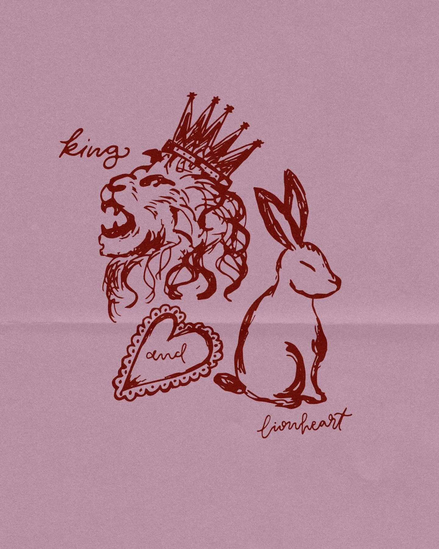 a rabbit heart forced into becoming the lion. I must be brave.