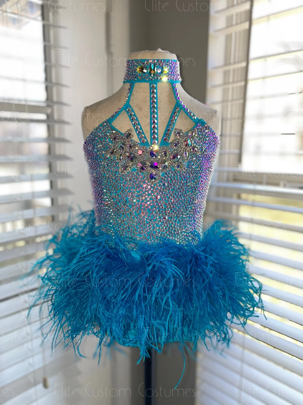 Custom Dance Costume Sassy Jazz Musical Theater Leotard with Ostrich  Feather Bustle — Elite Custom Costumes