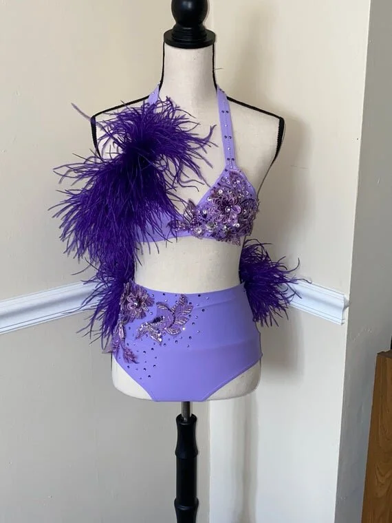 Custom Dance Costume Jazz Musical Theater with Feathers — Elite Custom  Costumes