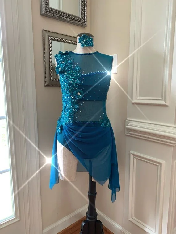 Custom Dance Costume Lyrical Contemporary One Piece  Elite Custom Costumes