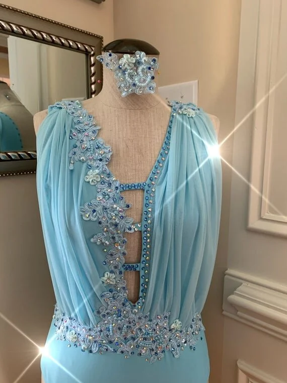Custom Dance Costume--Lyrical Contemporary Once Piece  Elite Custom  Costumes