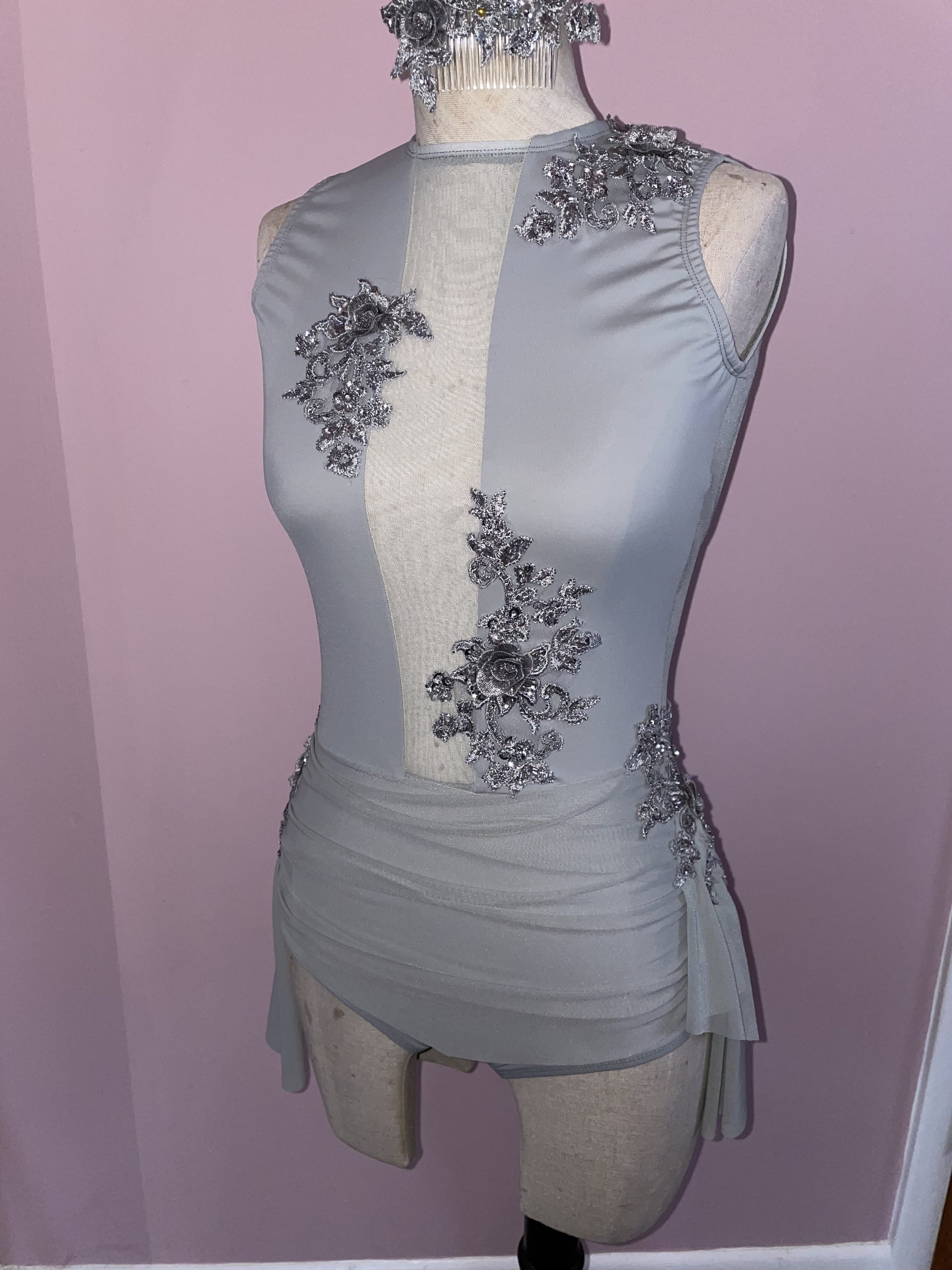 grey contemporary dance dress Gray Two Piece Value Lyrical Dance Costume