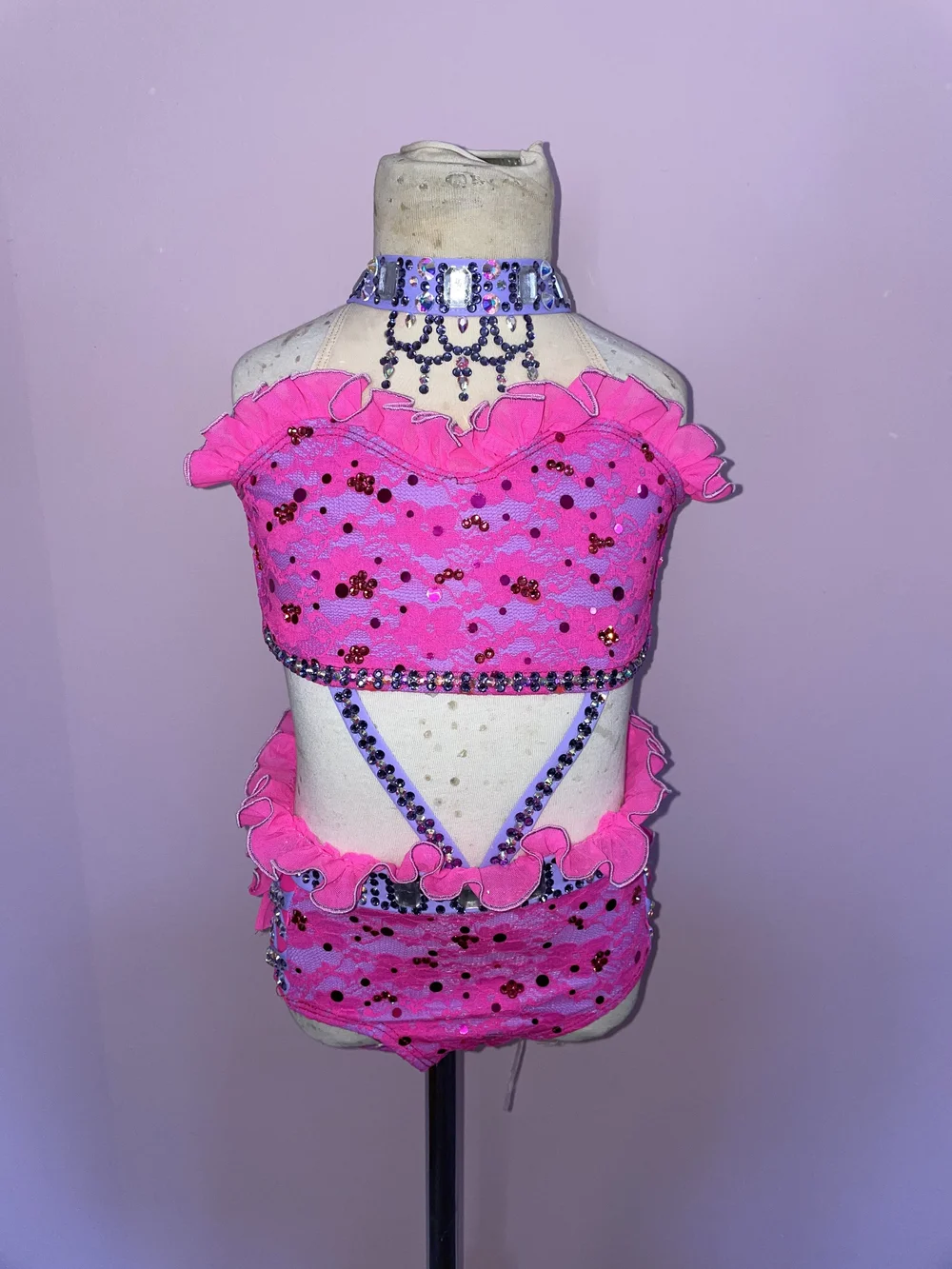 Custom Dance Costume Musical Theater Jazz Strap Leotard with