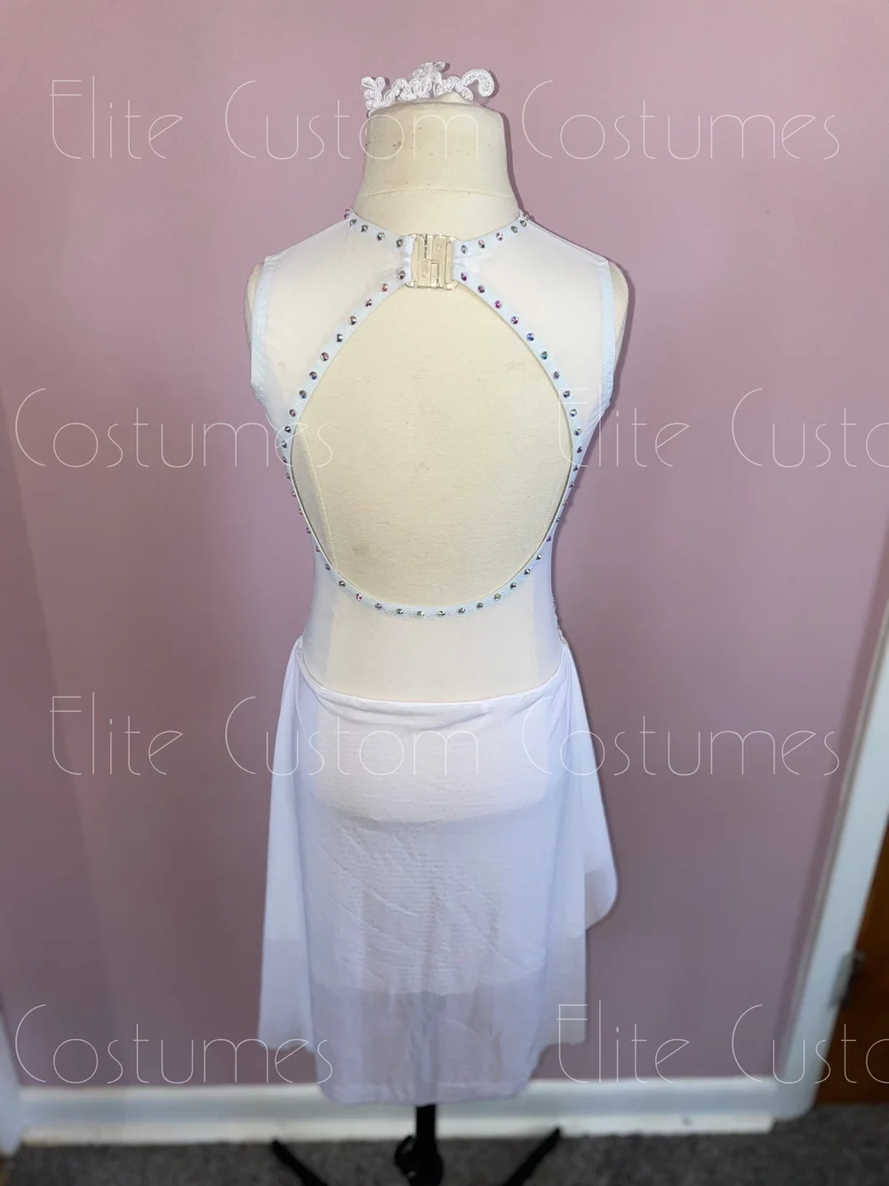 slim fit dress slacks White Latin-Rhythm Dress On Sale | Feathers main image 0