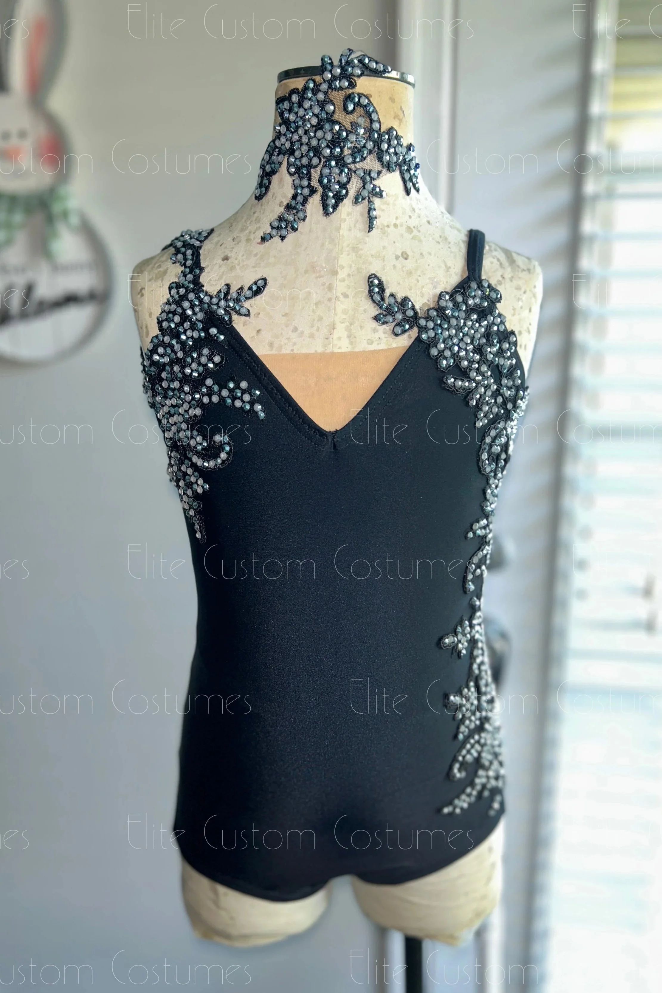 Custom Dance Costume Ready to Ship Jazz Contemporary Adult Small/Medium Leotard with Mesh Insert