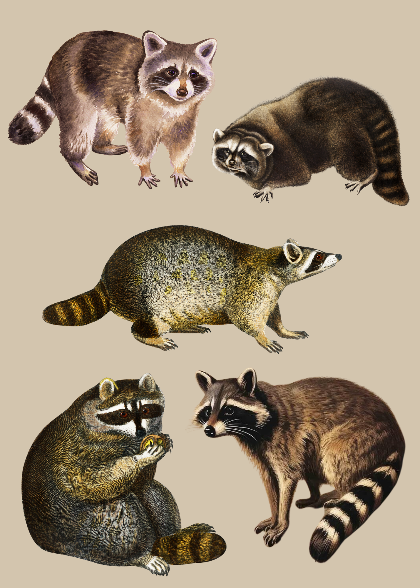 Raccoons Sticker Sheet