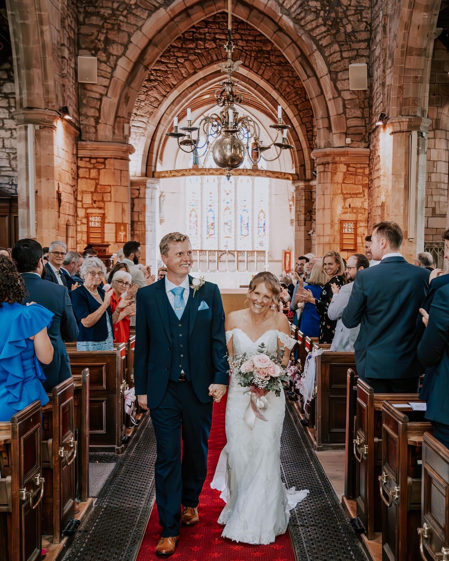 Congratulations James &amp; Sophie! Gorgeous wedding ceremony in St Alphege&rsquo;s Parish Church, Solihull 🤍 ⛪️ love a Church wedding!
