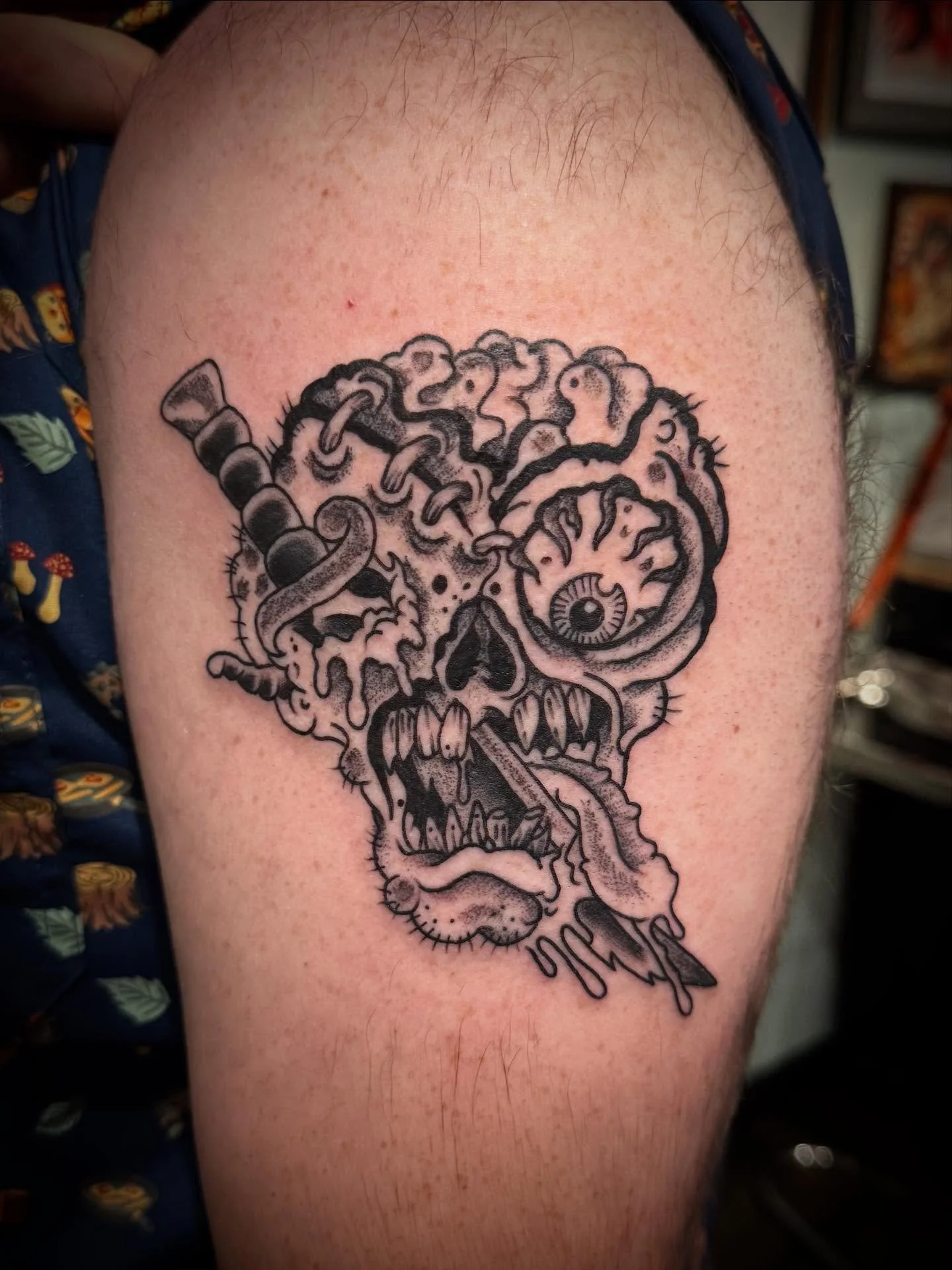 Couple of noggins tattooed by @big_bad_ski 🦅