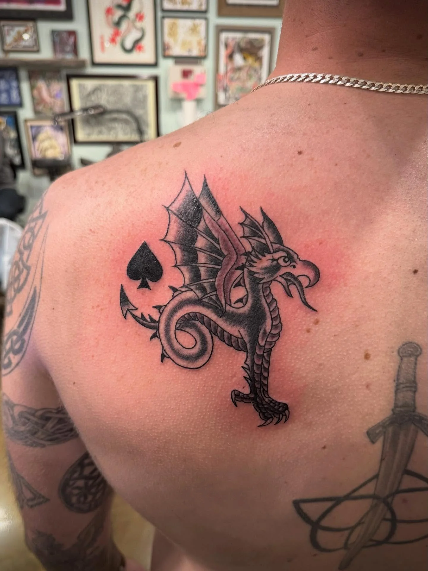 Griffin tattooed by @big_bad_ski