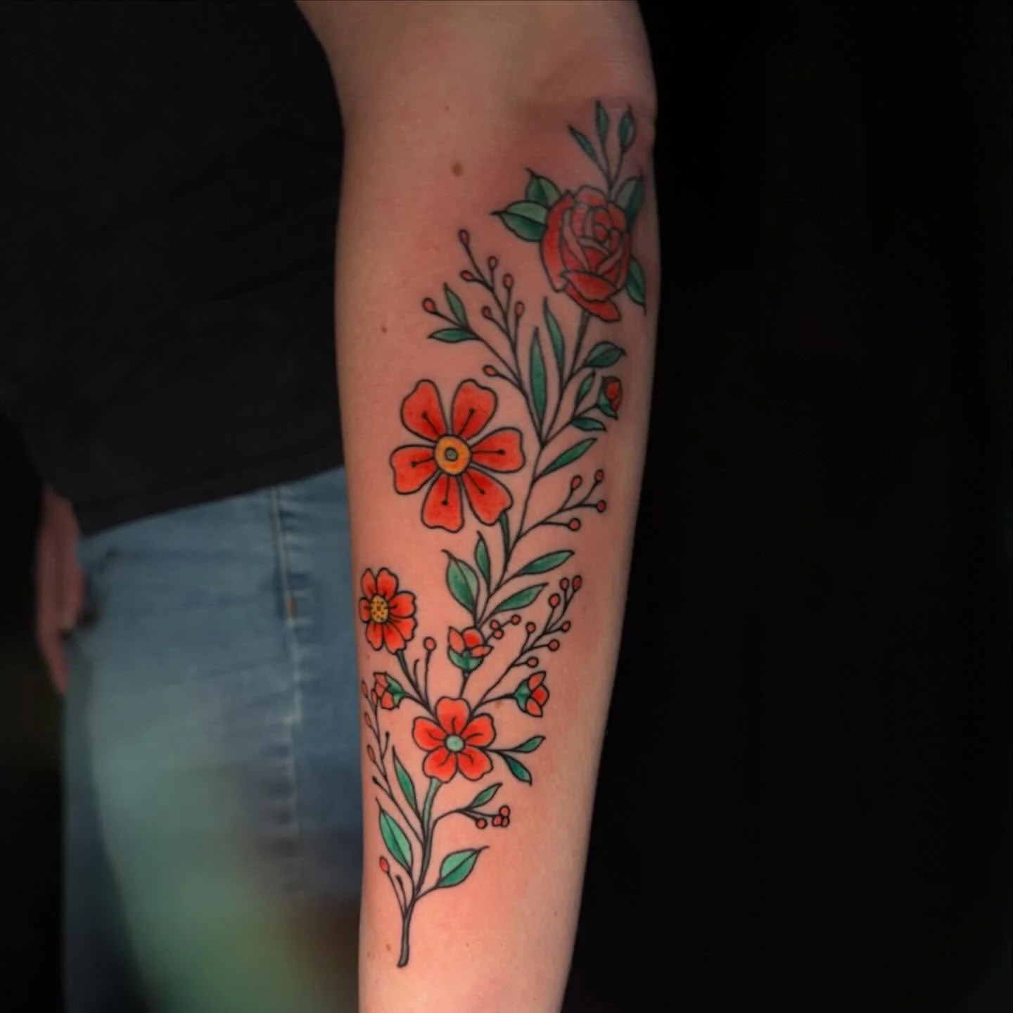 Some flowers tattooed by Guy! @guyneutron