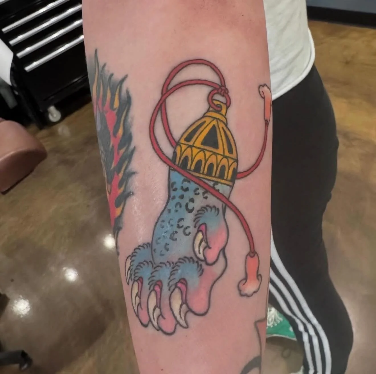 Lucky paw tattooed by Guy! @guyneutron