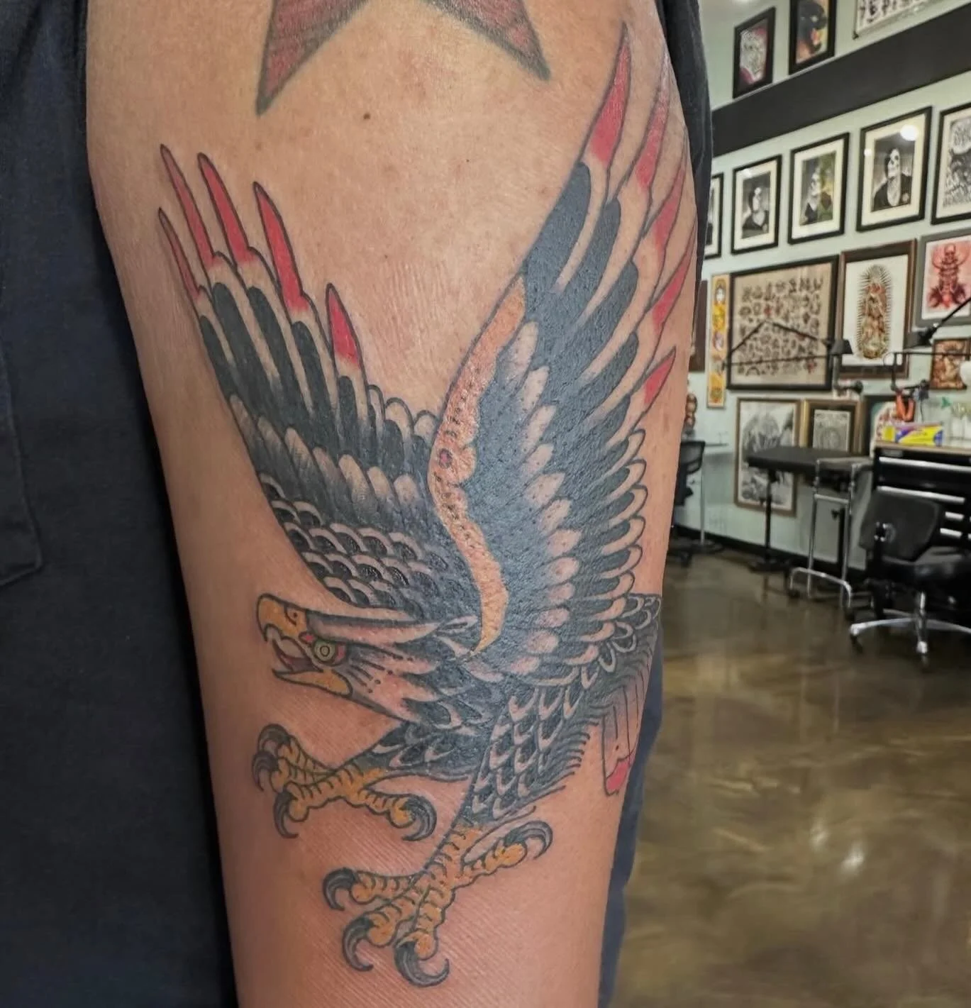 Eagles are always welcomed! Tattooed by @bj_giacco_lct