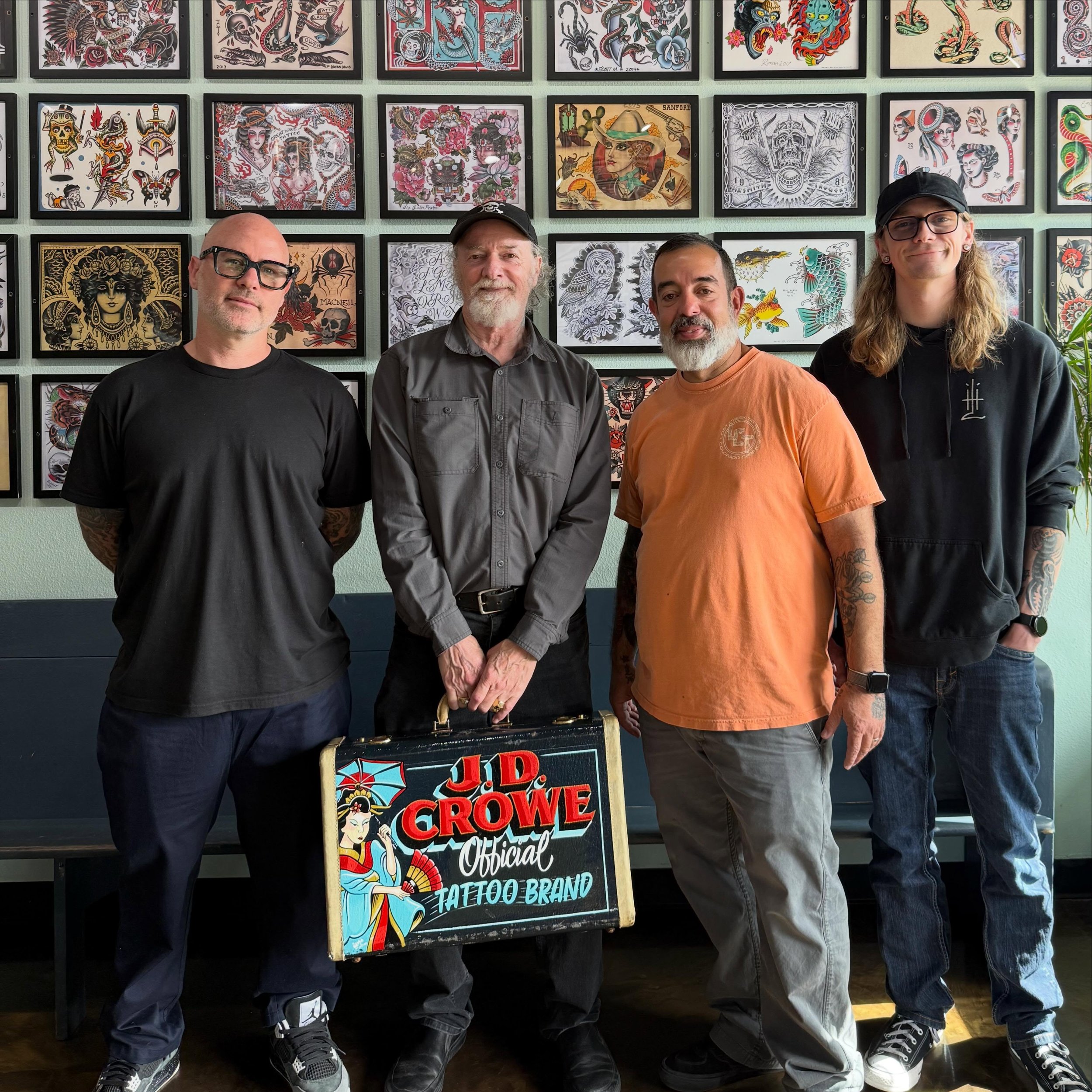 Thanks to J.D. Crowe @j_d_crowe @jdcrowetattoos for stopping by our shop today! We picked up a few books and a signed original! It was an honor to have you by today!
