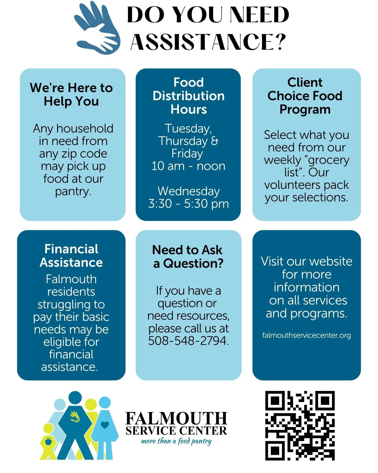 We are here to help you. Please share with others so they know how to reach us.