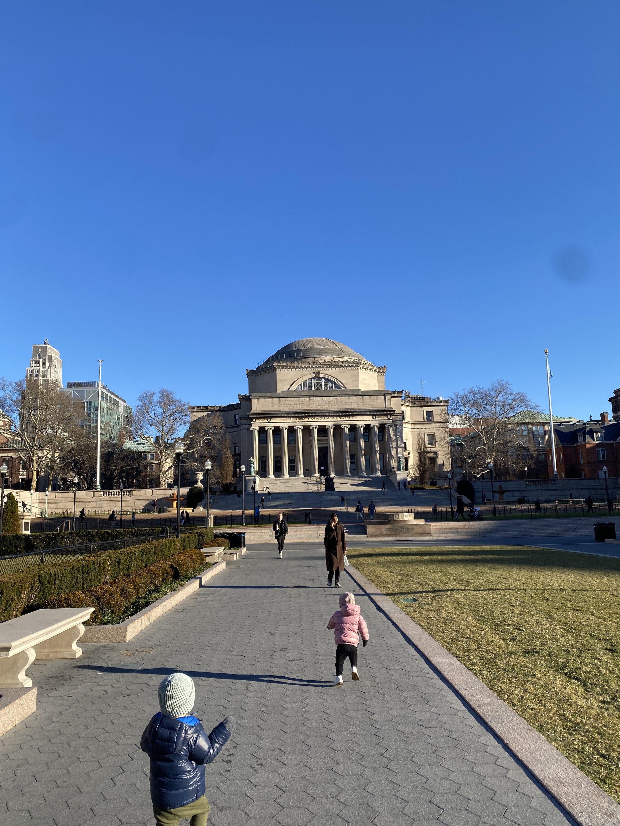 December - exploring Columbia's campus with 2 of my fav toddlers and their mama