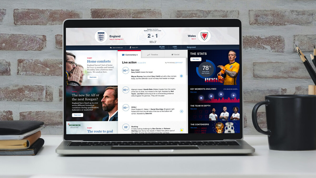 Dedicated views for pre-game, in-game and post-game content for casual through to die-hard fans.