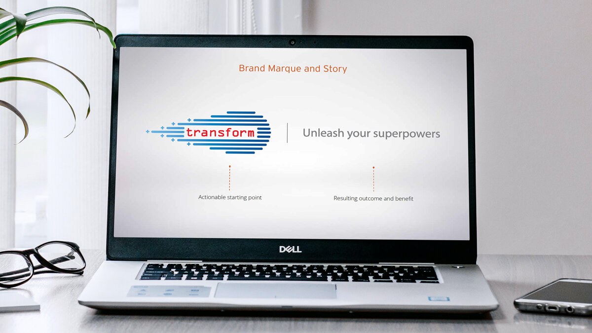 Brand identity and story lockup