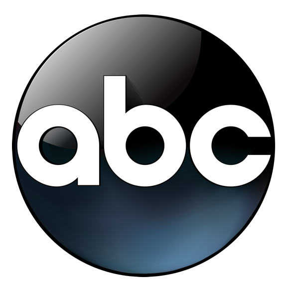 Logo of ABC television network with stylized lowercase letters 'abc' over a circular background