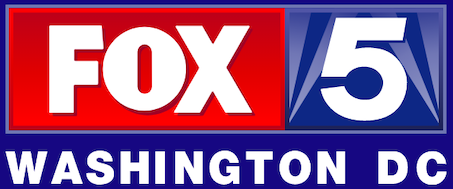 Fox 5 Washington DC news logo with red, white, and blue colors.