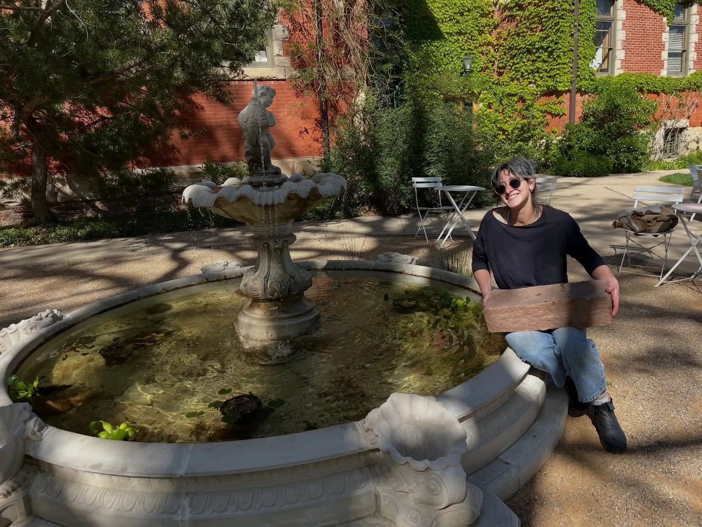 We planted a fountain today, and it might be our favorite thing we&rsquo;ve ever done. 
The gorgeous historic fountain at Highland City Club now has a whole new life, aquatic grasses, water hyacinth, land water lilies just waiting to bloom. We got to