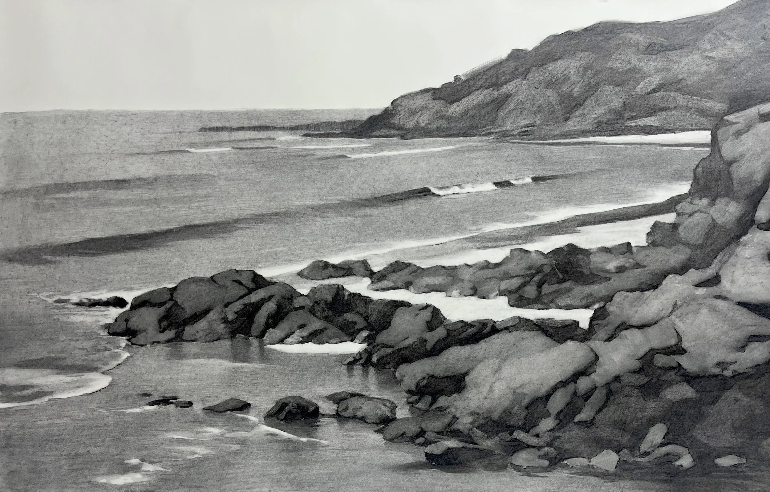 'Byron Bay' 37"x53", framed. 5,000
