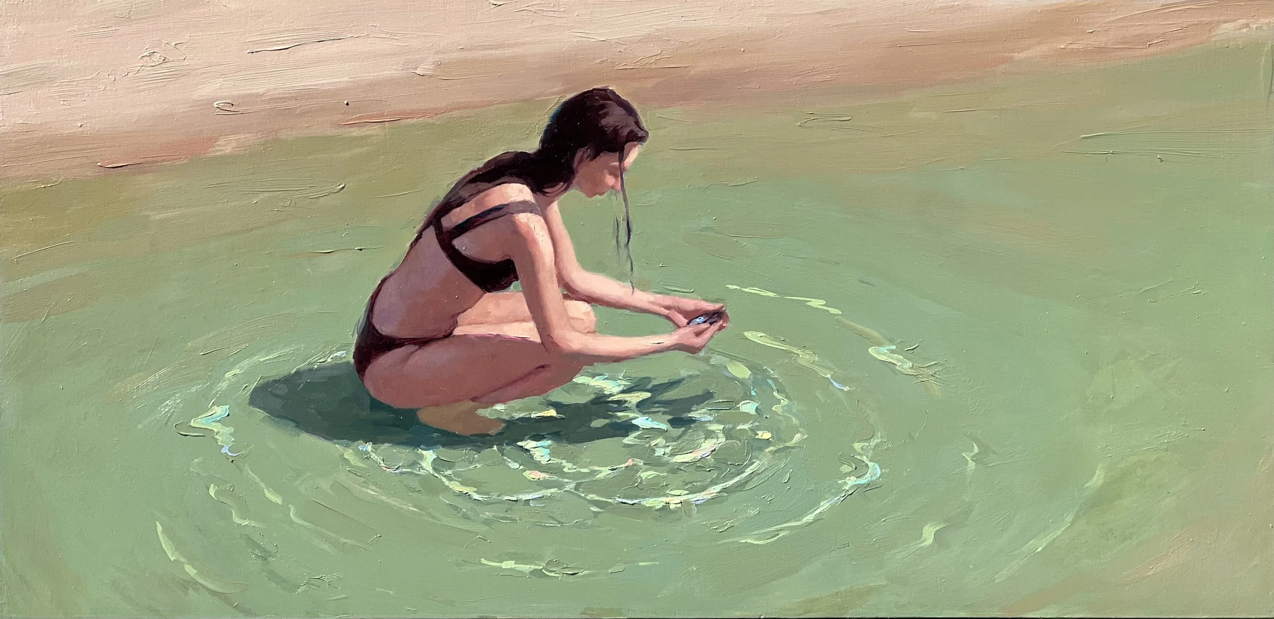 'The Finding' 14"x26" $2,800