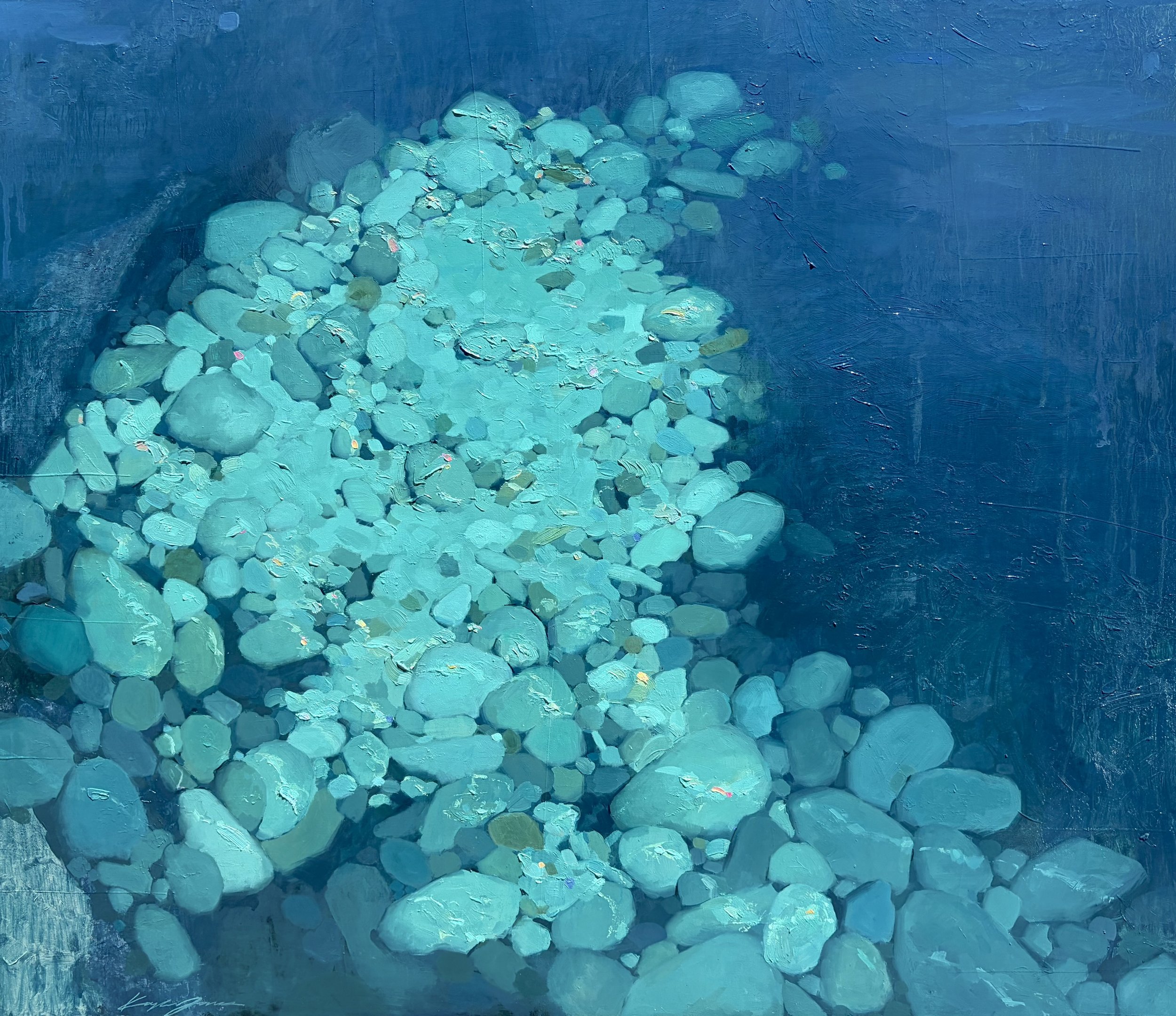 'Deep Blue Pool' 30"x40" $5,800