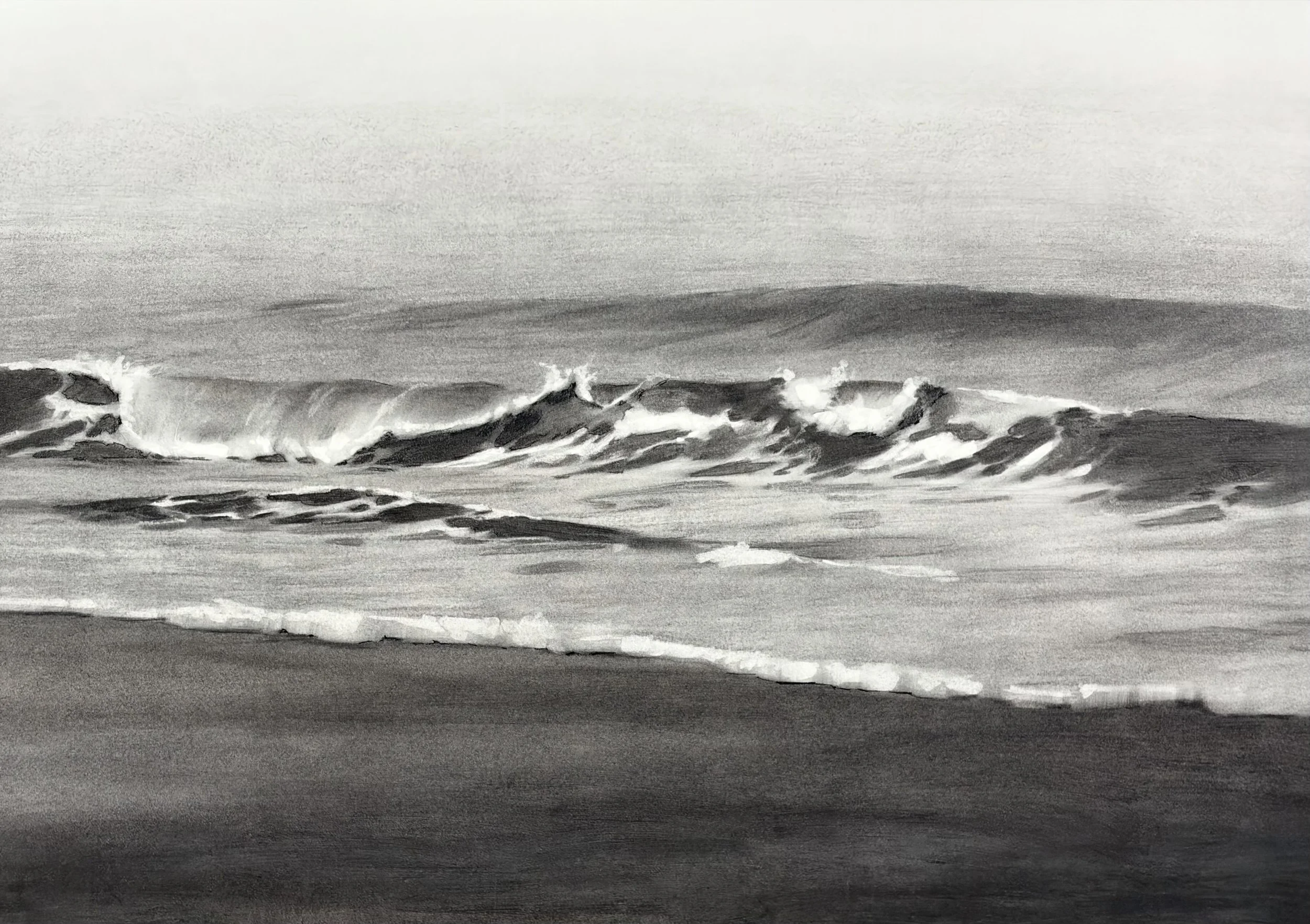 'San Simeon Wave' 24"x30", framed. $2,400