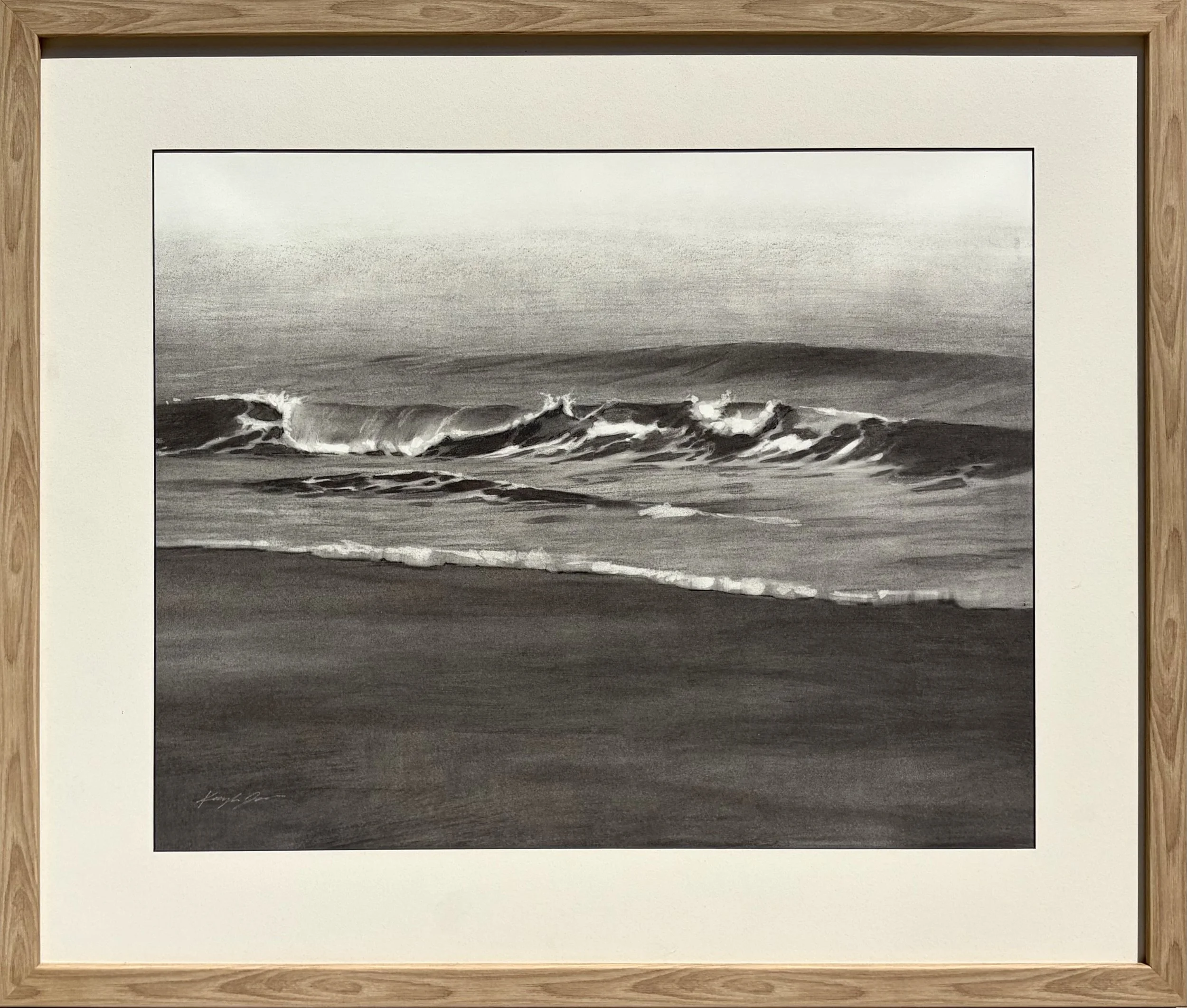 'San Simeon Wave' 24"x30", framed. $2,000