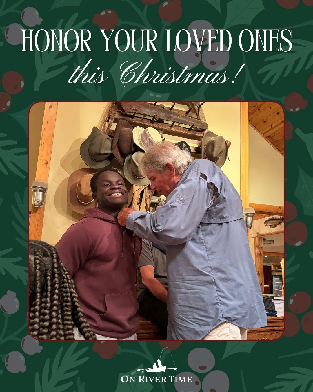 🎁 Searching for a more meaningful gift? Give the gift of hope! 
Make a donation in honor or memory of a friend or loved one. We will be sure to communicate your thoughtful gift. 

Donate to onrivertime.org then DM us to let us know your request.

#G