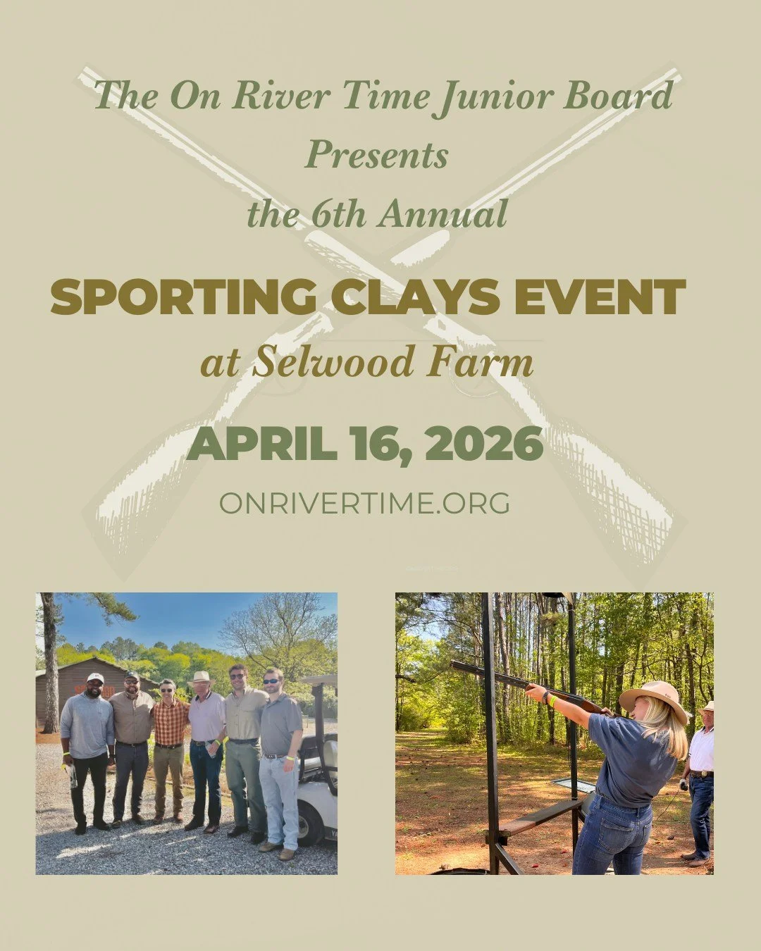 Spring is just around the corner! 🌱 
We are counting the days until our 6th Annual Sporting Clays Event at Selwood Farm presented by our Junior Board! 

Don't miss this fun event on April 16th! Sure shootin&rsquo; you&rsquo;ll have a blast while rai