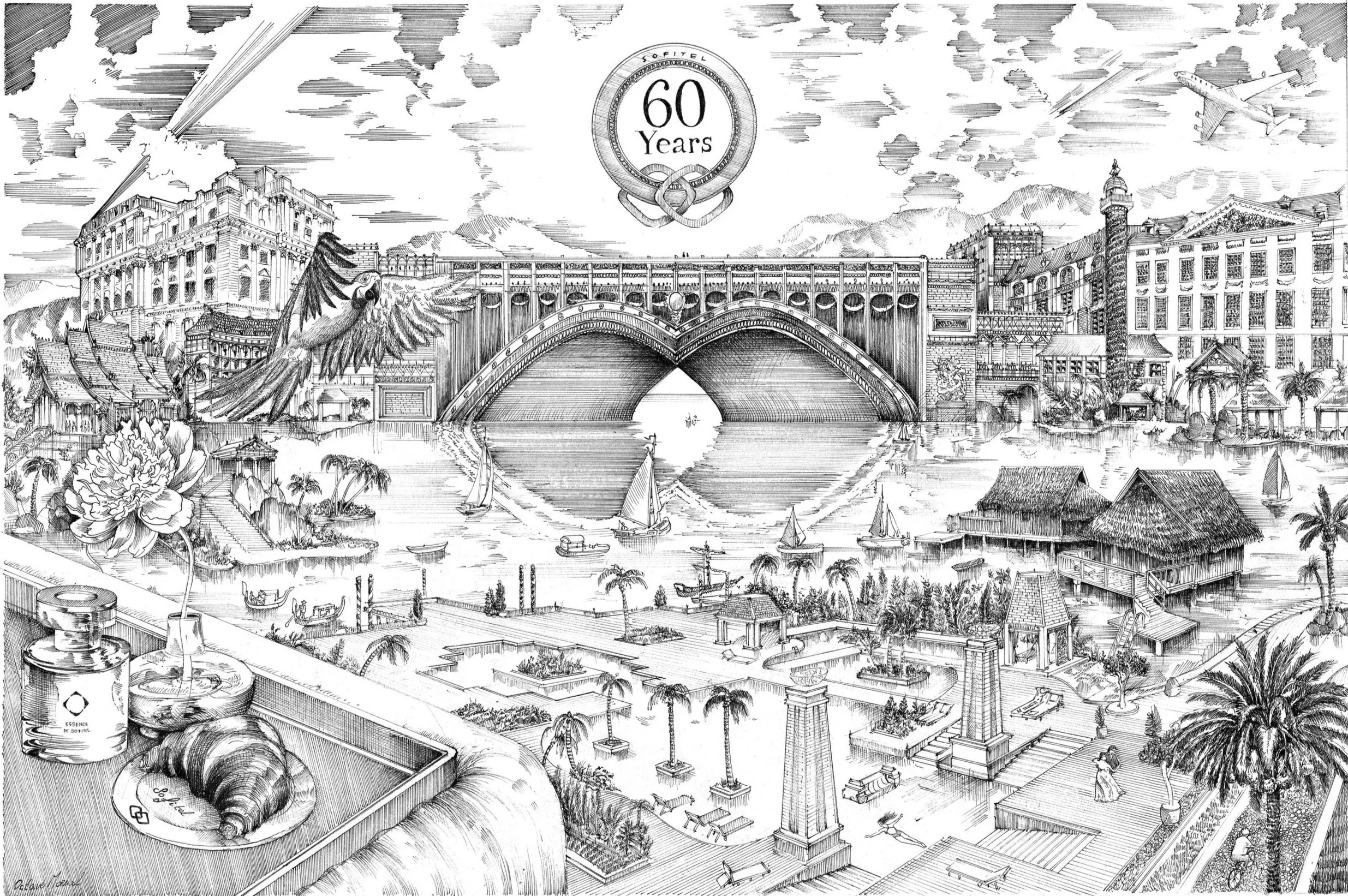 Octave Marsal x Sofitel — Création d'une oeuvre originale pour les 60 ans de Sofitel