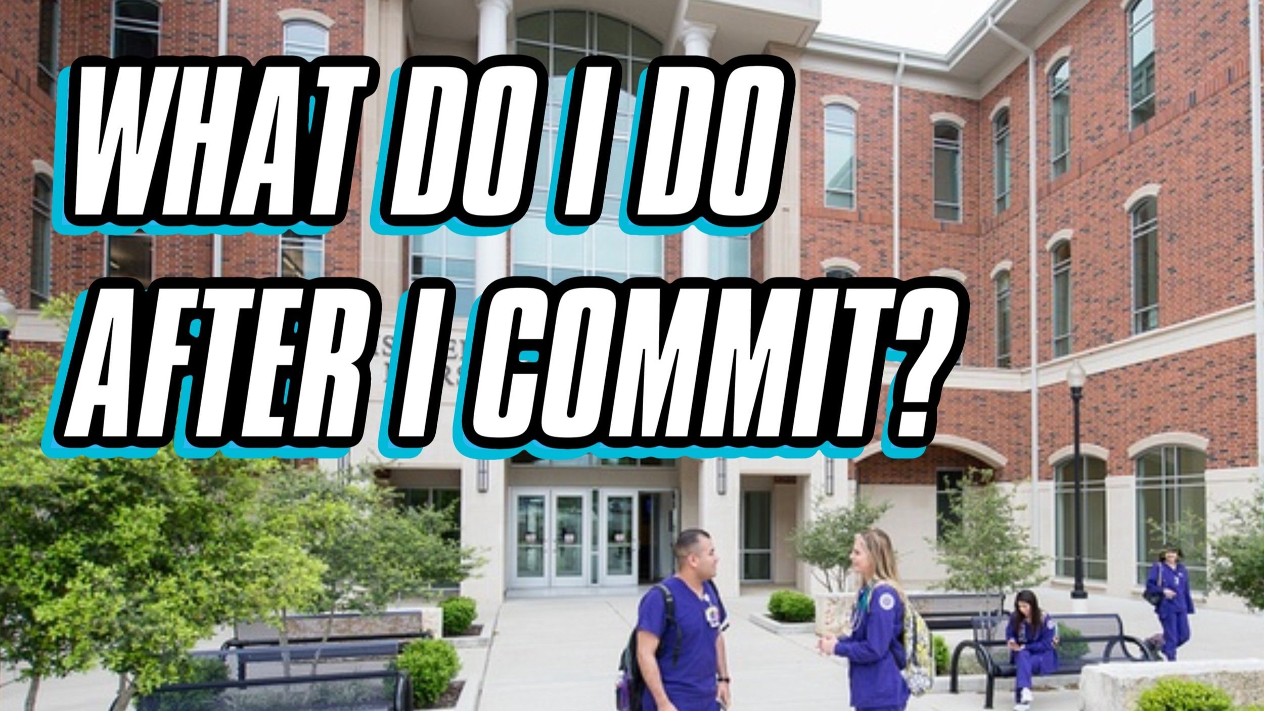 WHAT TO DO AFTER I COMMIT.