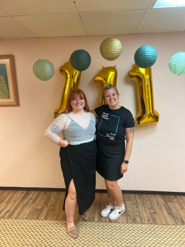 Dr Savannah with another Denver Provider at an indoor event