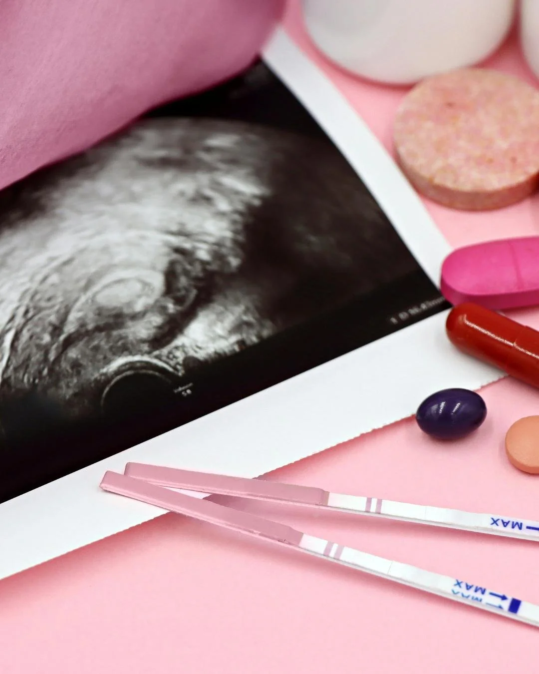 Two positive pregnancy test strips