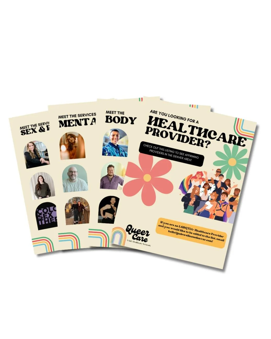 Colorful infographic of Healthcare provider download