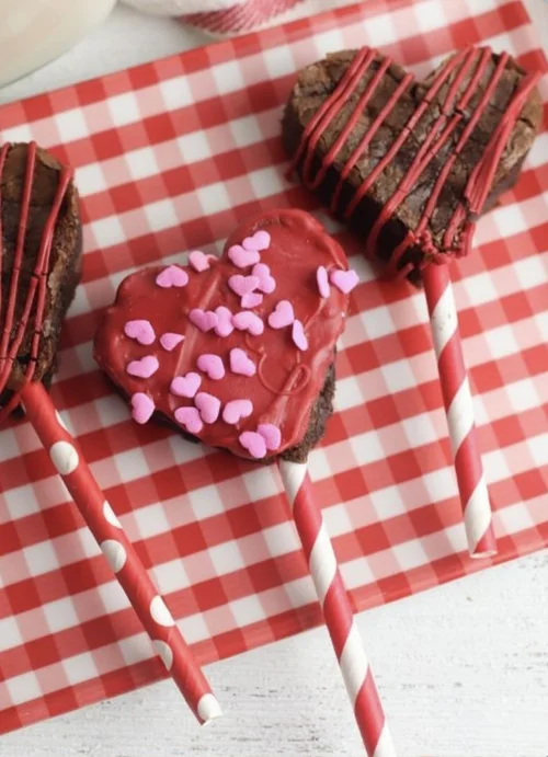 Chocolate brownies pops