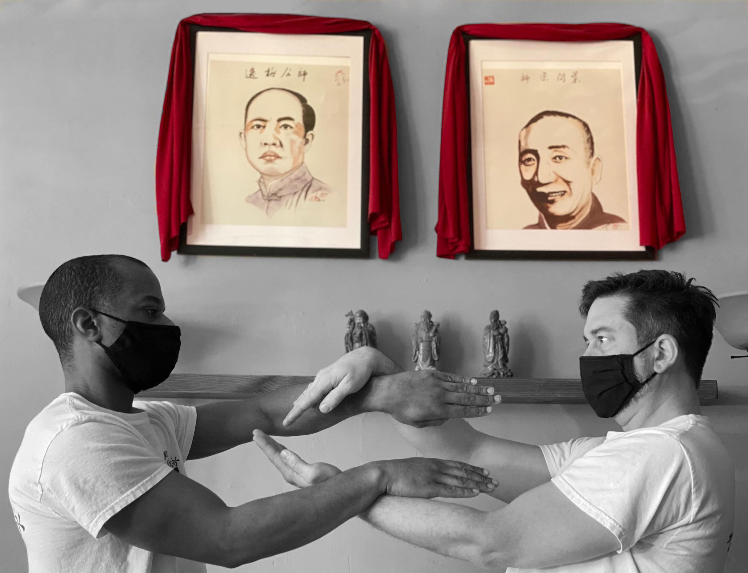 Luk Sao Practice Drill with Yip Man and Moy Yat