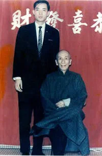 Yip Man and his student Moy Yat