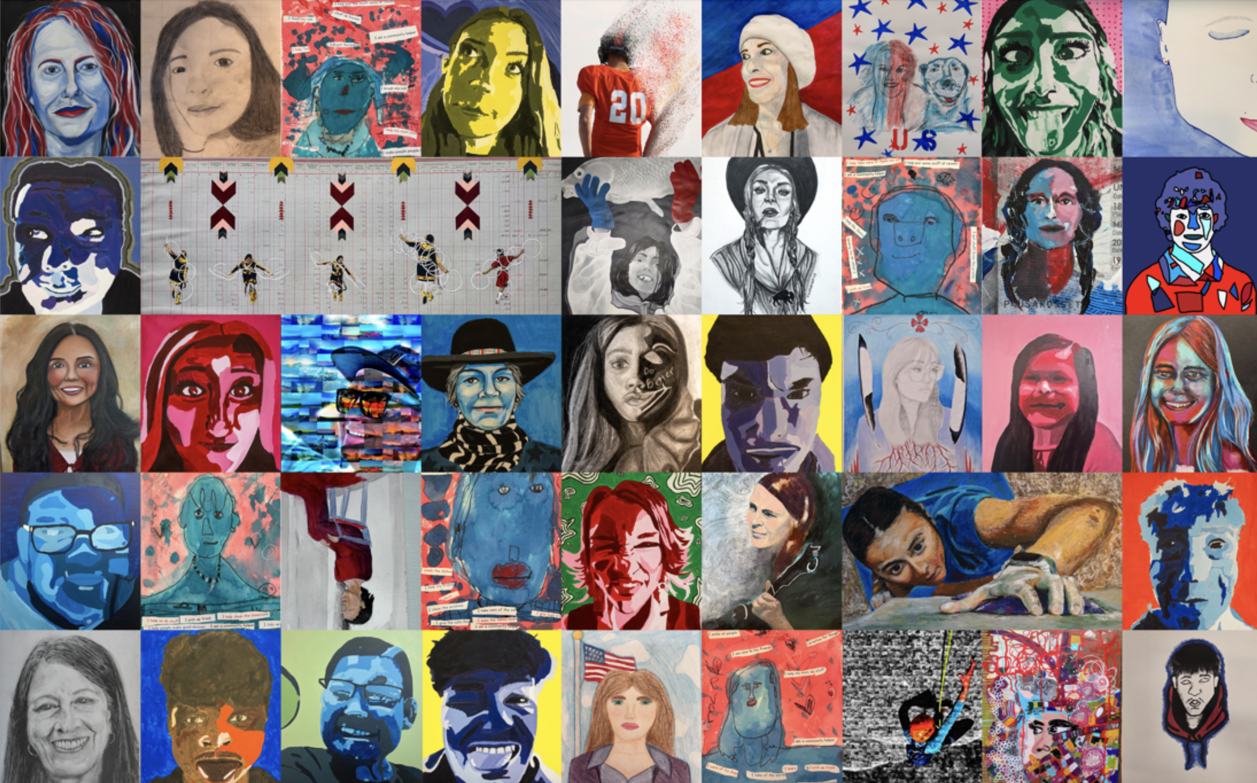 "250 Portraits" Self-Portrait Exhibition Now on Display Throughout Downtown Jackson