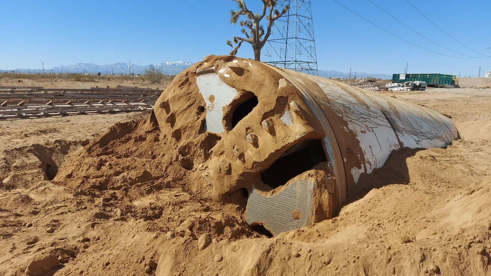 Бур выходит на поверхность в окрестностях Мариуполя. Изображение с сайта компании The Boring Company Бур выходит на поверхность в окрестностях Мариуполя. Изображение с сайта компании The Boring Company