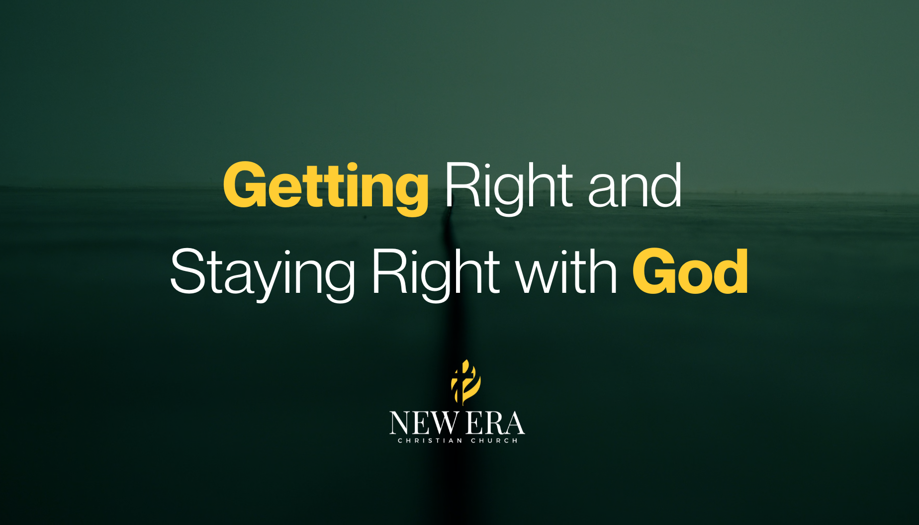 Getting right and staying right with God